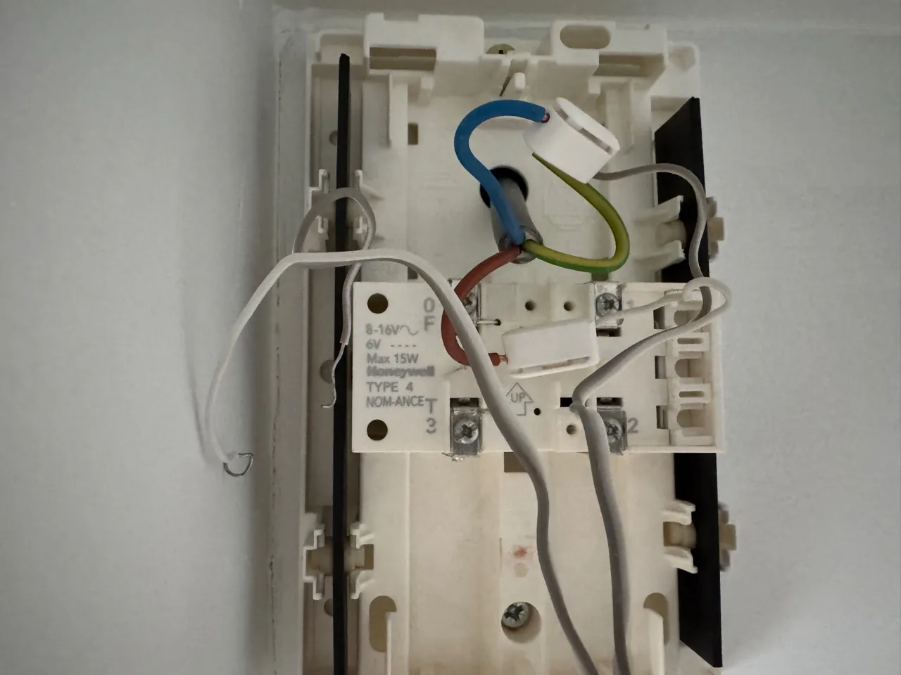 Voorbereiding van een elektrische aansluiting
